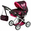 Poussette pour poupée 3-en-1: landau, poussette, porte-bébé + sac et literie - Kinderplay (KP0200G_KRD)