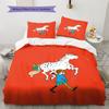 Pippi Longstocking  Pattern Bedding Quilt Set  Home Decoration  Gift (1 * Duvet Cover + 2 * Pillowcase  Without Core)
