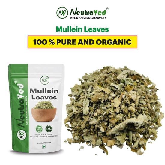 NeutraVed Mullein Leaf Tea 50g, Mullein Leaves May Help and Support Respiratory Health, Lungs Detox, Immune Support