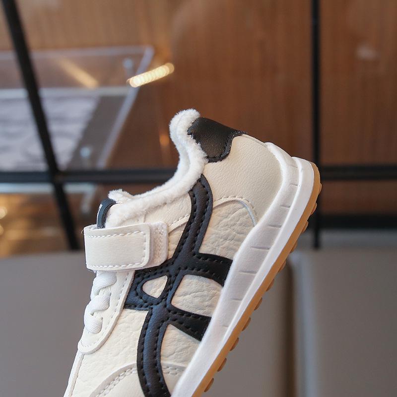 2025 Autumn/Winter Velvet Kids' Sports Shoes - Forrest Gump Style for Girls (1-6 Years)