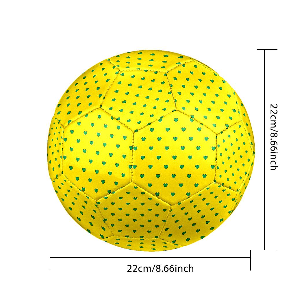 1PC Heart Background Soccer Ball Size 5 Football Machine Sewn Indoor/Outdoor Universal Football Surprise Collection N51