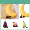 Adorable Fruit Party Plushies For Kids- Banana, Eggplant, Peach, And Pear Options!
