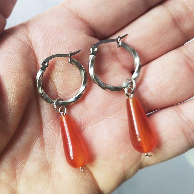 Heaven Official ’S Blessing Earrings For Women Cosplay Anime Hua Cheng Earring Charms Red Water Drop Fashion Alloy Accesorios