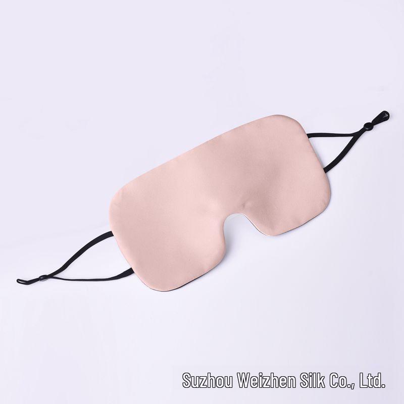 Adjustable Double-Sided Mulberry Silk Eye Mask for Sleep and Travel