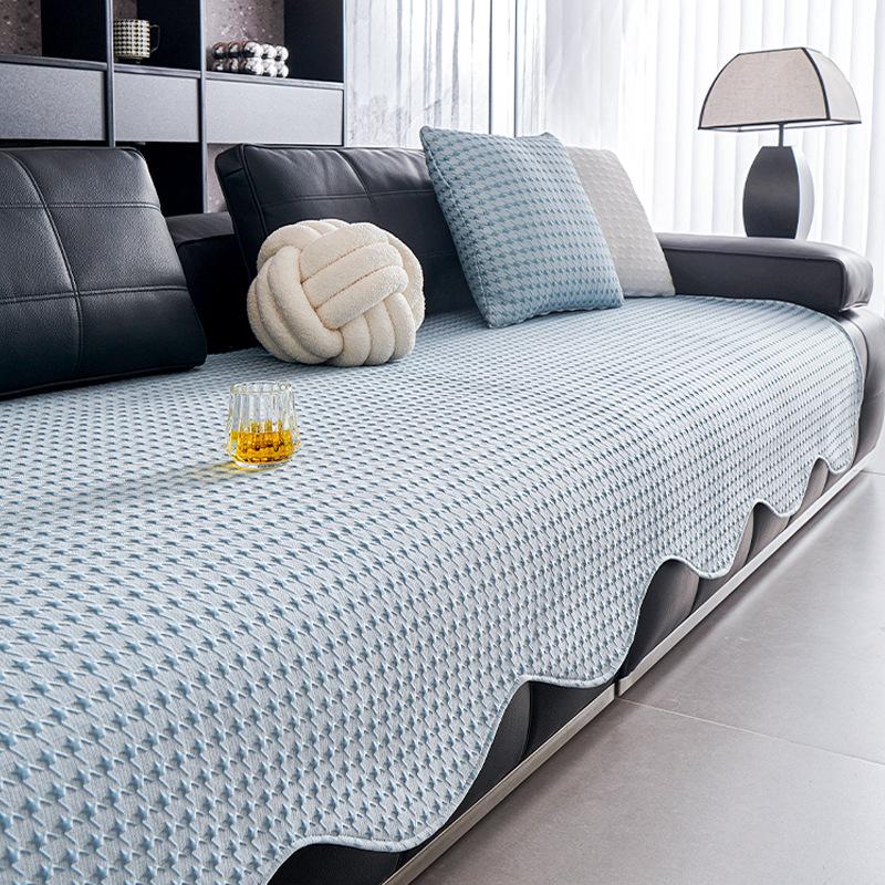 Cool Doudou Special-Shaped Ice Silk Sofa Cushion Summer New Non-Slip Modern Simple Mat Ice Silk Mat Cushion