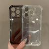 Luxury Bling Glitter Clear Phone Case For iPhone 17 Air 6 15 14 13 12 11 17 Pro Max  Shockproof Transparent Silicone Soft Cover