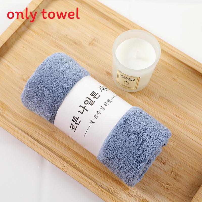 Plush Coral Fleece Towel 30x60cm Soft Absorbent Home Gift For Adults