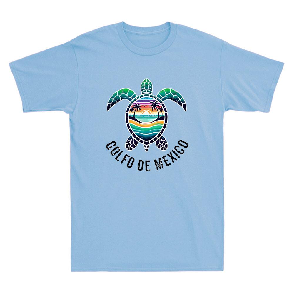 Golfo De Mexico Viva Mexico Gulf Of Mexico Souvenir Funny Vintage Unisexs Tshirt
