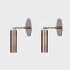 Mid-Century Modern Brass Sputnik Wall Sconces Cylinder Lamps Set of 2 Entryways, Hallways, Bedrooms, Office, Home Decor Gift