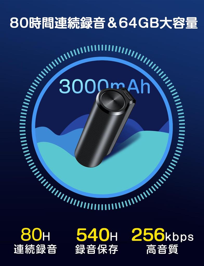 QZTCAMERA AI Voice Large 80 Hours of Continuous ChatGPT Bluetooth AI Noise High Magnet Compatible with iPhone App 58 Voice Japanese Instruction Manual