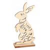 EASTER HARE WOODEN FIGURINE