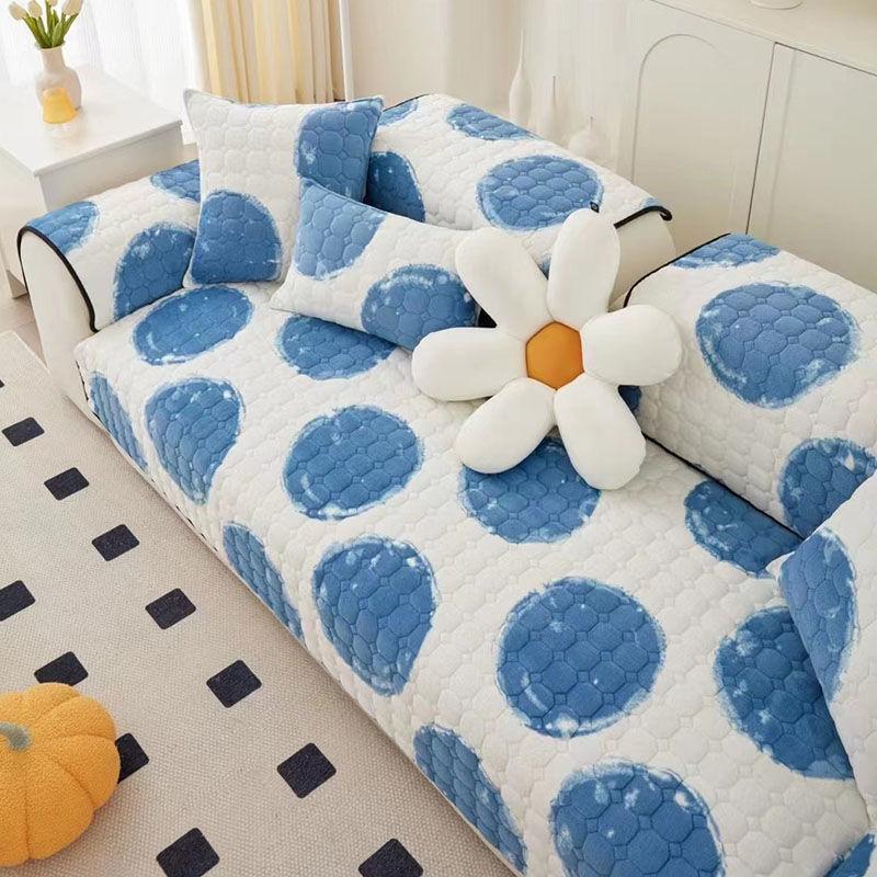 Winter Milk Plush Sofa Cushion Wholesale Anti Slip Plush Cushion Nordic Ins Style Thickened Sofa Cover Sofa Couch  Cubre Sofa