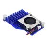 Pwm Speed Adjustable Fan Black Silver Blue Cooling Radiator For Raspberry Pi 5 Active Cooler Aluminum Heatsink