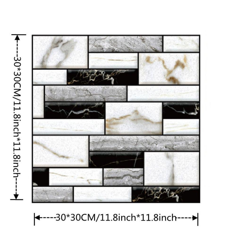 Waterproof Self-Adhesive 3D Wall Panel Lightweight PVC DIY Removeable Wallpaper  Dormitory