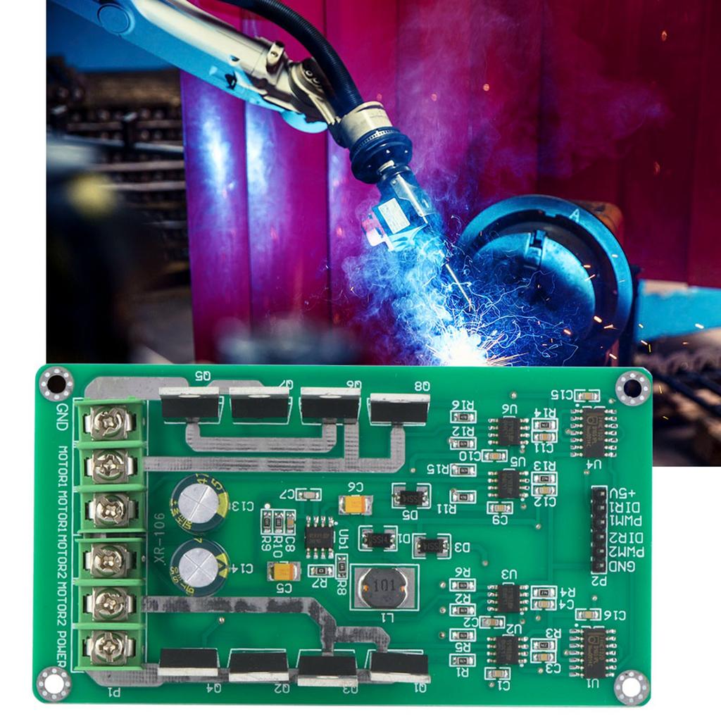 Dual Motor Driver Module Board H Bridge Driver Chip DC IRF3205 MOSFET 3 36V 10A Peak 30A