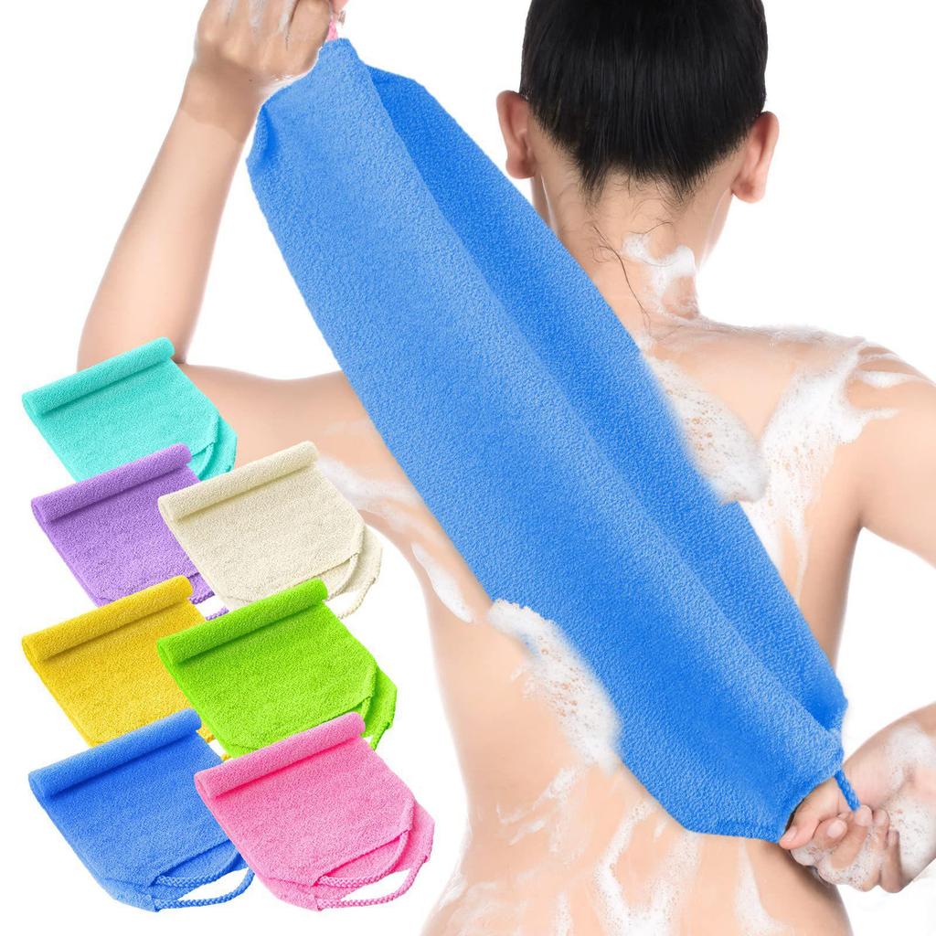 Elastic Bath Towel: Powerful Mud-Removing Scrubber for Body and Back, Perfect for Men and Women