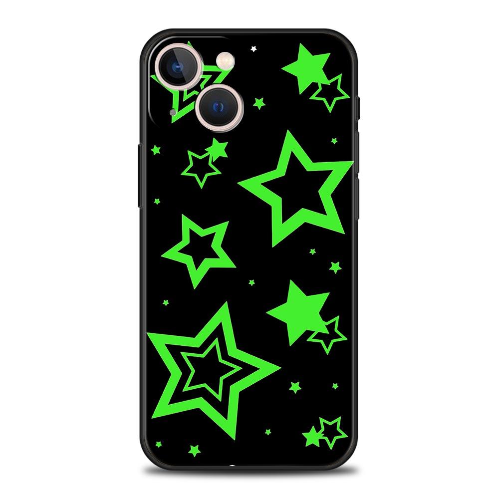 Style Stars Pattern Phone Case For iPhone 17 16E 15 16 14 13 12 11 Pro Max 7 8 Plus Soft TPU Back Cover
