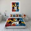Soccer players with balls. Bedding sets Duvet cover sets Duvet covers Pillowcases(1 * Duvet Cover 2 * Pillowcases, without duvet insert)