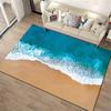 Beautiful Ocean and Sand Carpet Suitable for use as an anti-slip game mat for living room and bedroom sofas