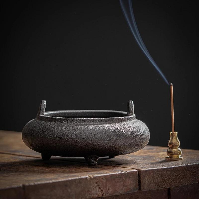 Coarse Ceramic Incense Burner For Agarwood Home Aromatherapy Indoor Zen Meditation Decor Creative Stand Holder Gift Idea
