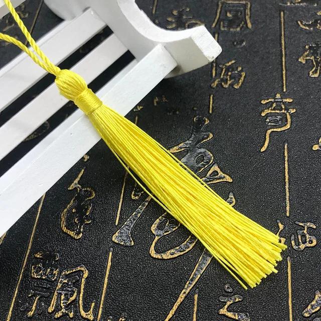 10~80Pcs Bookmark Tassels Fringe Brush Handmade Soft Craft Mini Tassels with Loops for DIY Crafts Jewelry Making Accessories