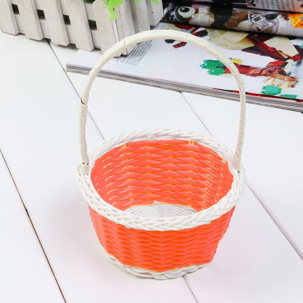 Plastic Vine Storage Baskets Shopping Storage Hamper Basket  For Plant Home Wedding