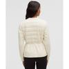 Lululemon Down Filled Cinch Waist Jacket Light Ivory