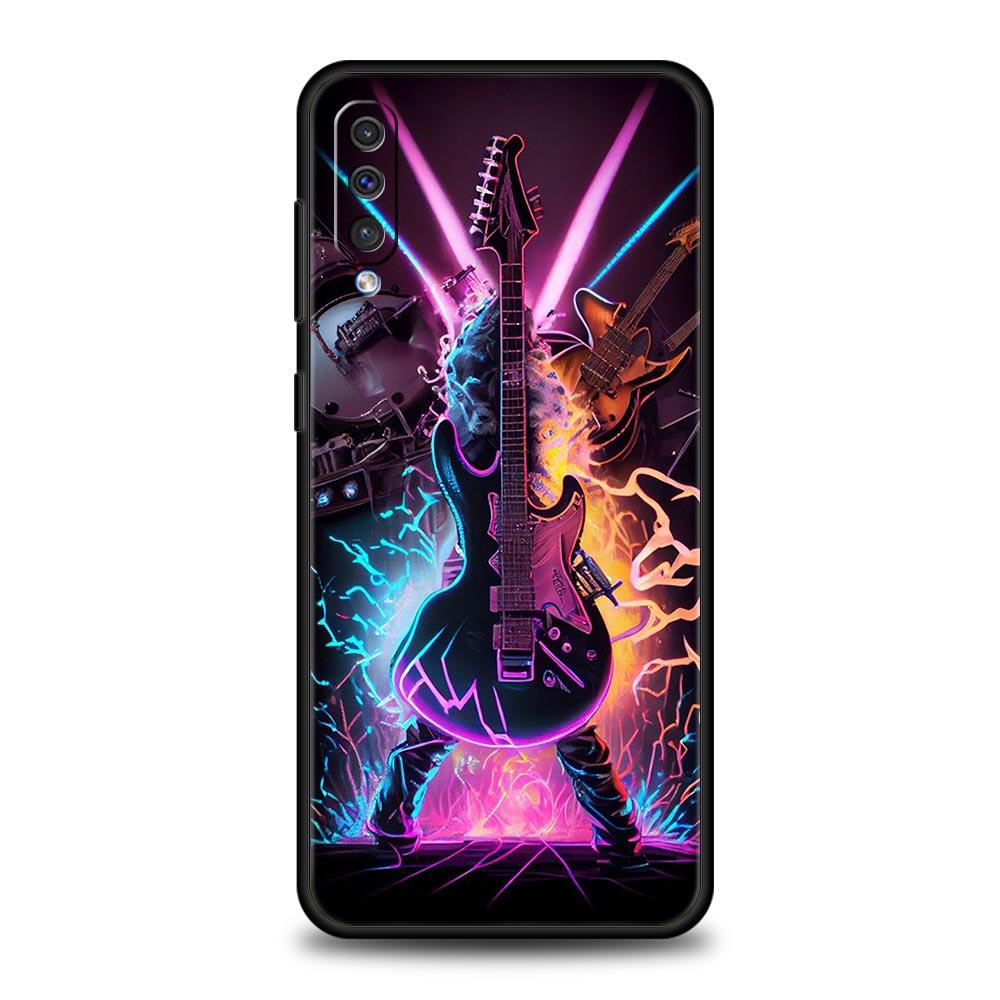 Guitar Music Art Phone Case For Samsung Galaxy A56 A36 A26 A34 A17 A16 A06 A14 A12 A54 A72 A24 A22 A70 A20e A52 A50 A40 A32Cover