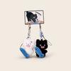 Plush Fish Cat Keychain Toy Stuffed Doll Pendant Backpack Decoration Gift Kids