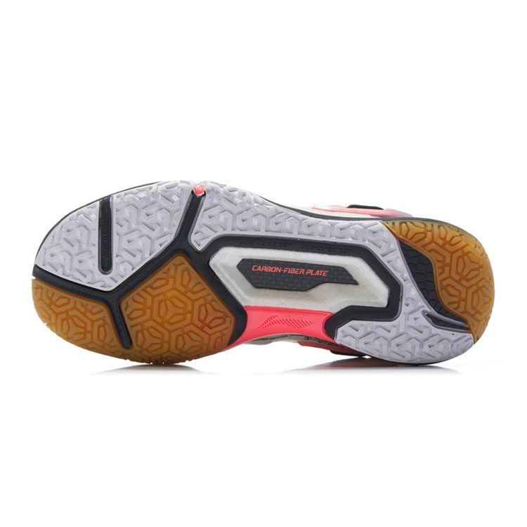 Li Ning Youth Badminton Series Shock Absorbing Breathable Wear Resistant Non Slip Low Top Running Shoes Kids sneakers Black White AYAR036-1