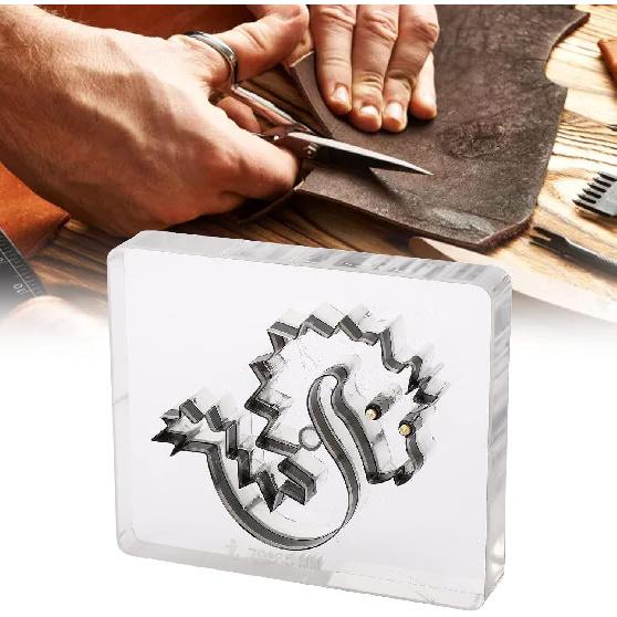 DIY Leather Cutting , Dragon Shape Leather Cutting Tool Steel Rule Leather Die Cut Punch Tool Cutting Die for DIY Leather Craft Strap Fabric