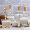 10-Pack Bear Decorative Paper Straws, Disposable Drinking Straws for Birthday Party, Festival Celebrations, Beverage Decoration