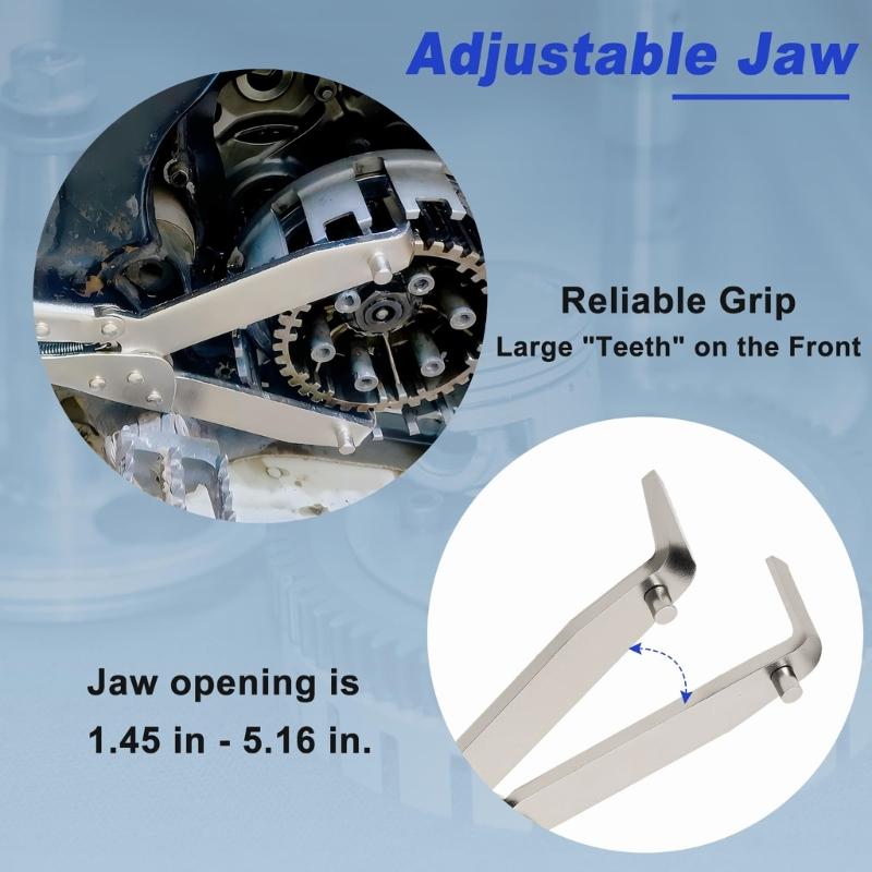 Heavy Duty Steel Flywheel Stabilizer Lock Tool Precise Fitment For Motorcycle Clutch Replacement And DIYer Maintenance