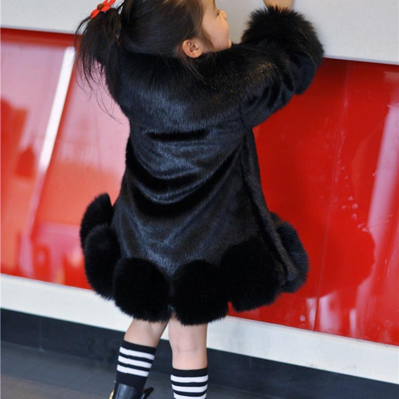 Winter Mädchen Kinder Boutique Mantel Verdicken Pelz Herbst Baumwolle Warm Pelz