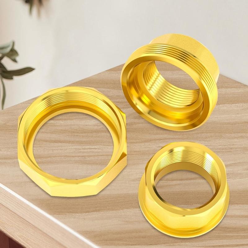 2Pcs Hose Connector Brass Garden Hose Fittings 1/2inch Double Female Threads Quick Connector Easy to Installation
