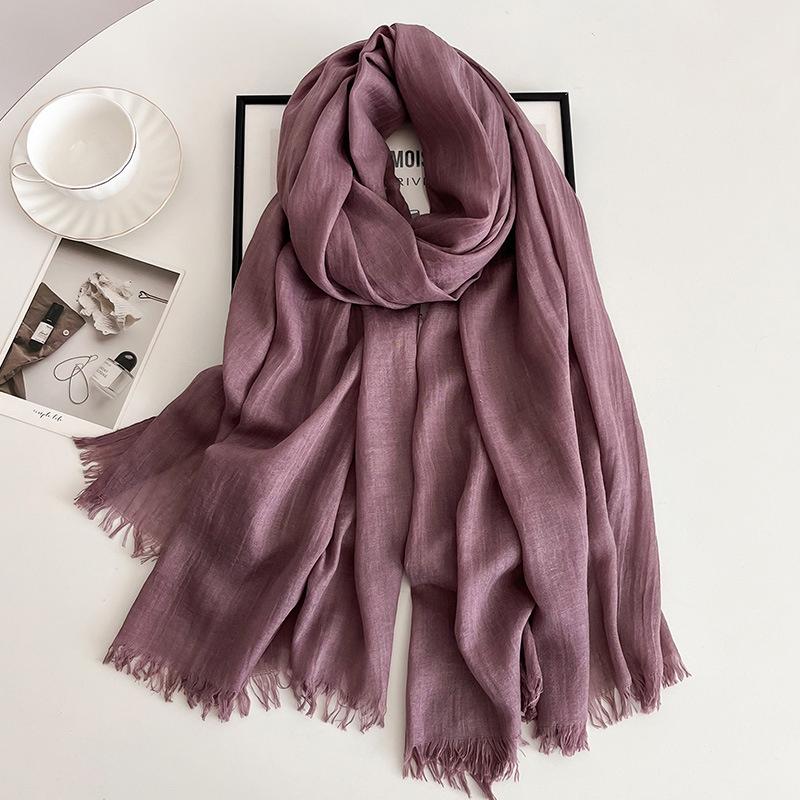 New Ramadan Big Size Women High Quality Muslim Hijabs Plain Solid Color Scarf Shawls Lady Wraps Headwear Pashmina
