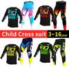 Motorcrossuitrusting voor kinderen 4 5 6 7 8 9 10 11 12 13 jaar Jeugd kind Motorfiets jongen meisje Jersey Broek Kits racepak Off-road Enduro MX MTB