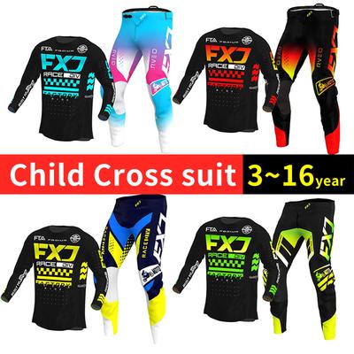 Zestaw motocrossowy dla dzieci 4 5 6 7 8 9 10 11 12 13 lat Młodzież Dziecko Motocykl Chłopiec Dziewczynka Jersey Spodnie Zestawy kombinezon wyścigowy Off-road Enduro MX MTB