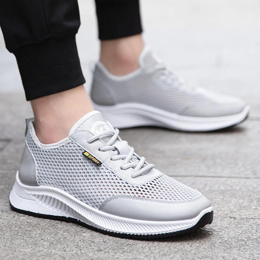Scarpe in Rete da Uomo Estive Scarpe Singole Traspiranti Antiscivolo Leggere Scarpe da Passeggio Deodoranti Sportive da Corsa Scarpe da Uomo Scarpe Casual