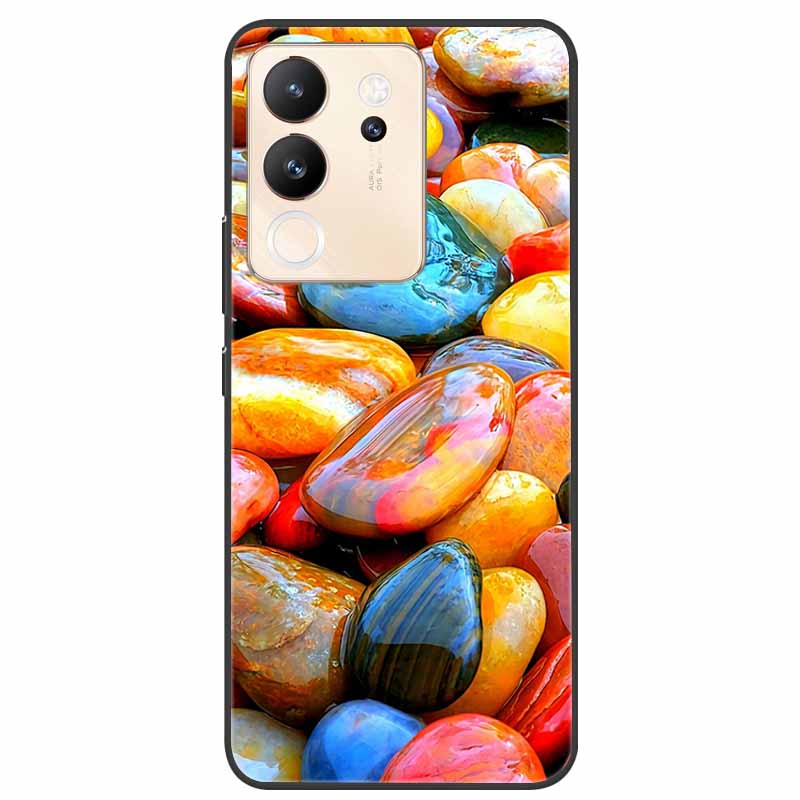 For Vivo V30 Lite Case 6.67'' Silicone Painted Soft TPU Protective Cover for Vivo V 30 Lite 5G Phone Cases V30Lite V2314 Cartoon