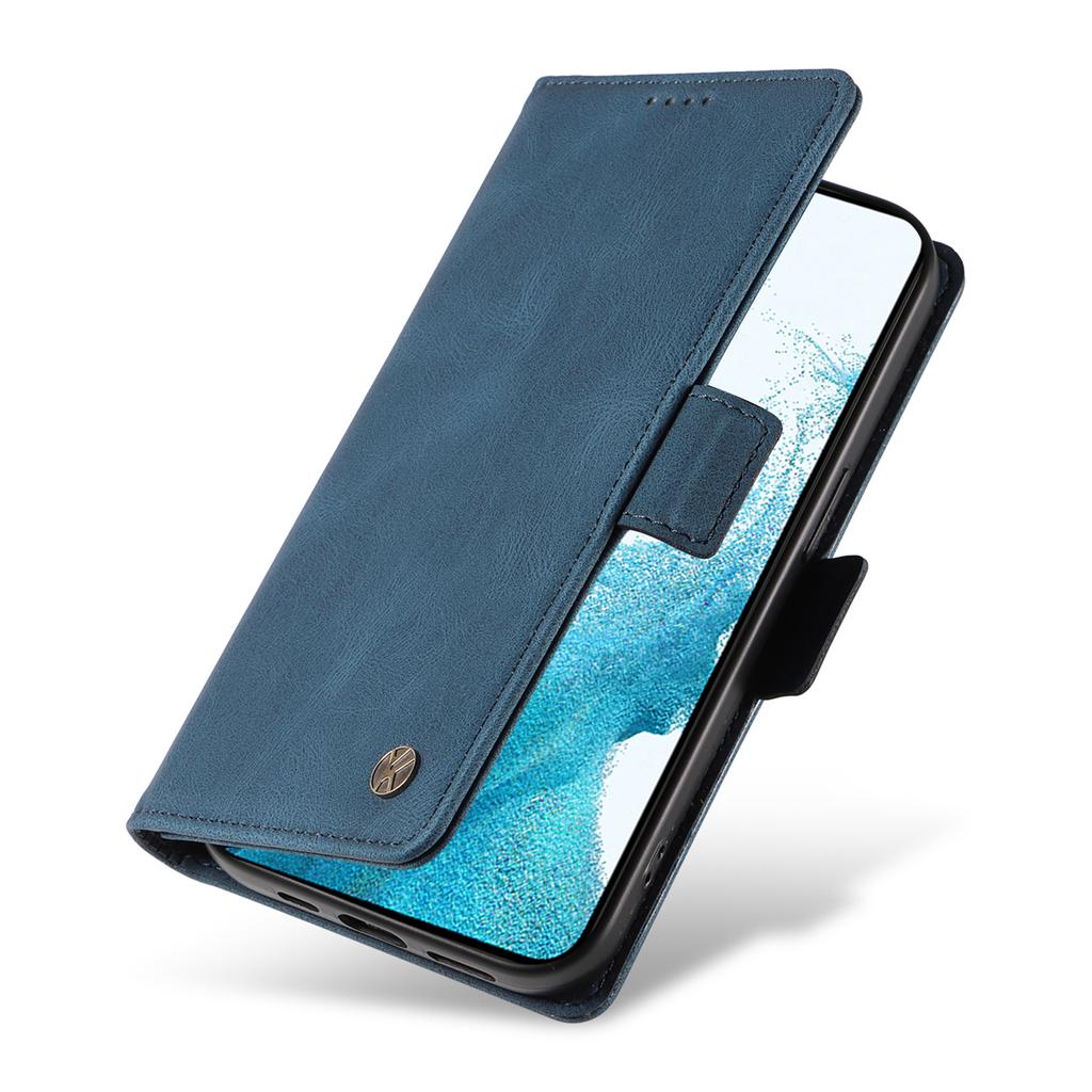 YIKATU YK-005 For Samsung Galaxy S23 Skin-touch Phone Leather Case Wallet Stand Phone Cover
