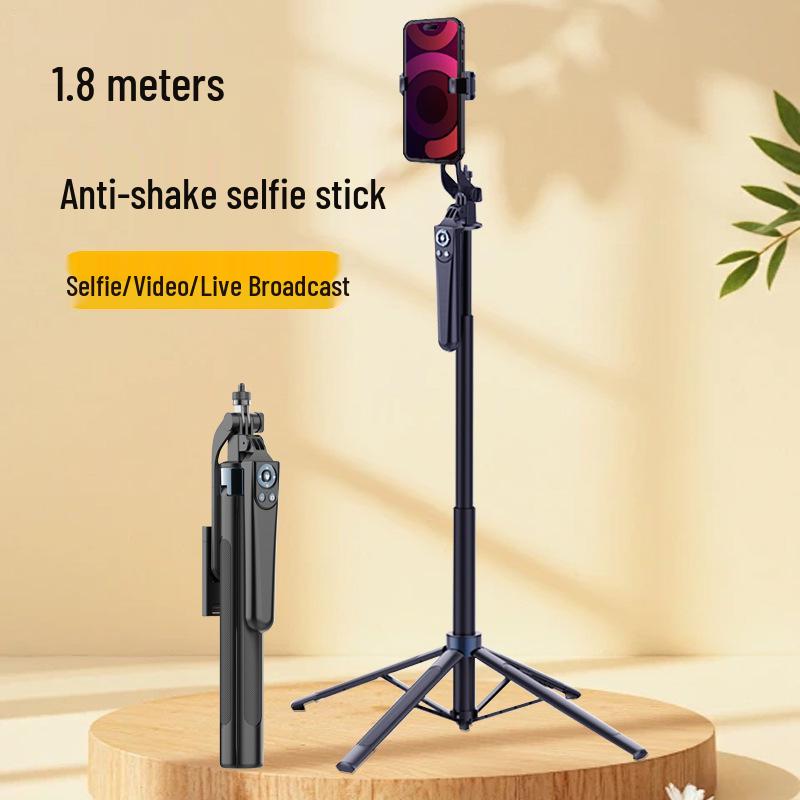 H29 Multifunctional Selfie Stick & 1.8m Aluminum Floor Stand with Anti-Shake Mobile Holder
