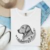 Labrador Retriever Dog Shirt Dog Wildlife Gift Women Hand Drawn Tee Retriever T-Shirt Dog Fan Labrador Tshirt Wildlife Graphic Geometric Dog