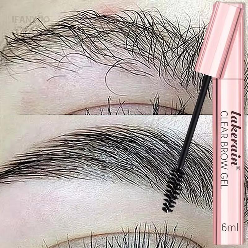 Voděodolný gel na obočí, transparentní vosk na obočí, dlouhotrvající s 3D štětcem, styling obočí, tvarovací mýdlo na obočí, dámská kosmetika
