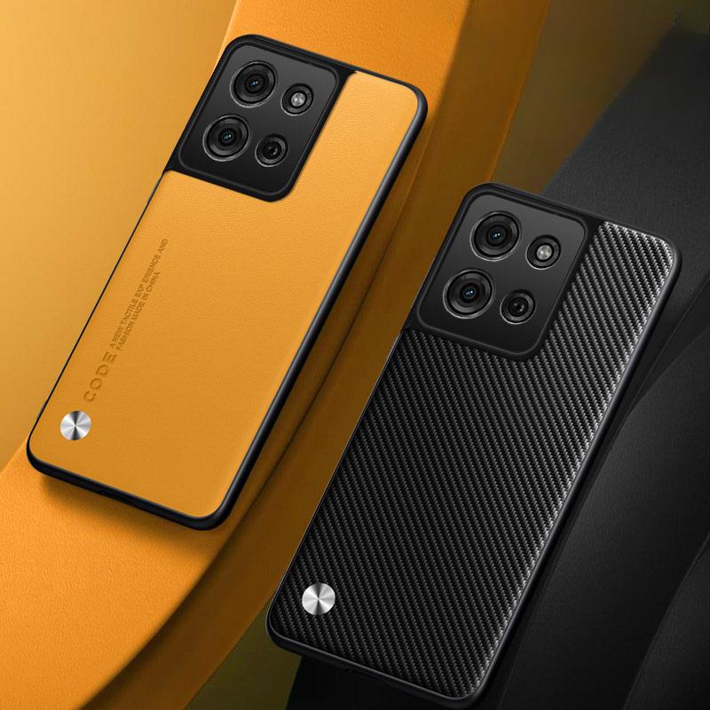 PU Plain Leather Cases For Motorola Moto G75 G55 G35 G85 Edge 50 Fusion 40 Neo Soft Matte Silicone Protection Phone Cover