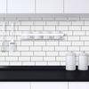 Backsplash Wallpaper White Subway Wall Tiles Peel and Stick Kitchen Bathroom 3D Tile Sticker