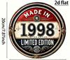 Vintage Made In  Limited Edition Round Metal Sign Retro th Birthday Commemorative Aluminum Wall Art Rustic Home Decor U