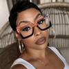 Colorful Ladies Optical Glasses Frame Square Computer Eyewear Vintage Female Eyeglasses  for Women