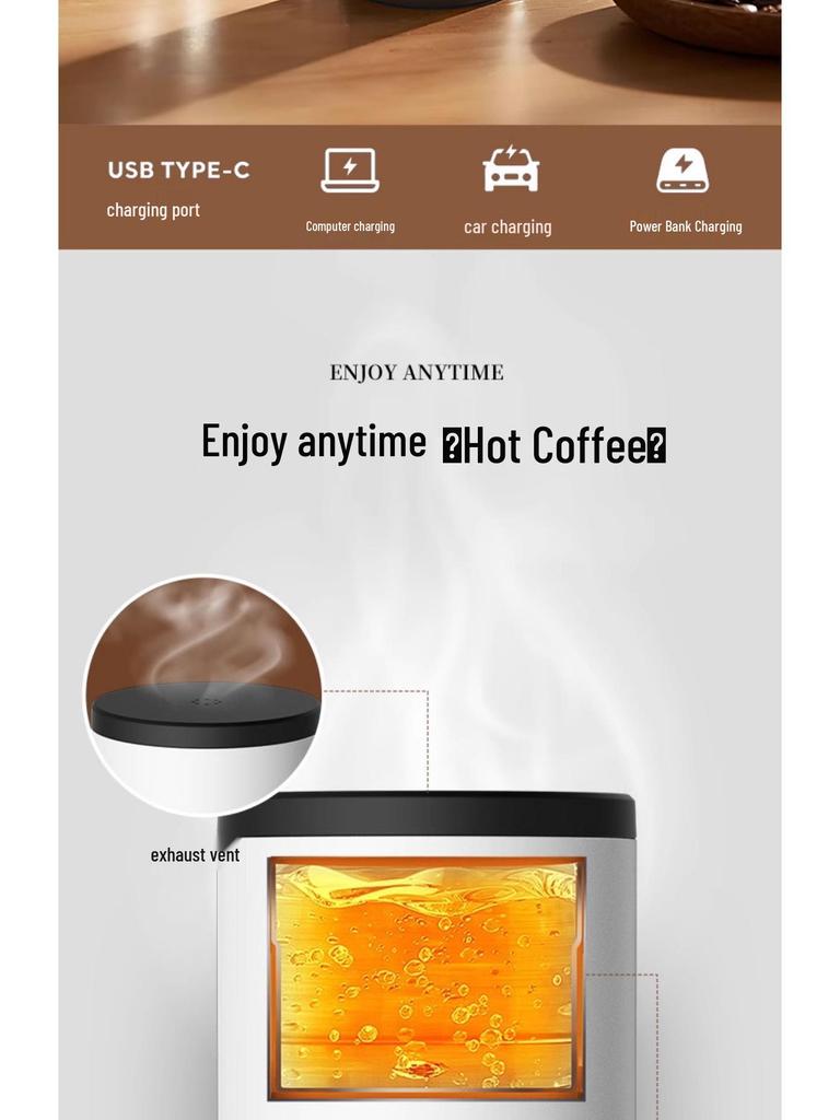 Germany 2025 Rechargeable Wireless Portable Capsule Coffee Machine for Home