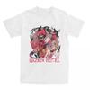 Cool Hazbins Hotels Alastor And Lucifer T-Shirts Men Round Neck 100% Cotton T Shirt Demon Short Sleeve Tees Printed Clothes
